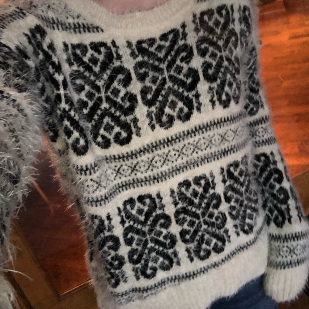 Cute furry fuzzy sweater